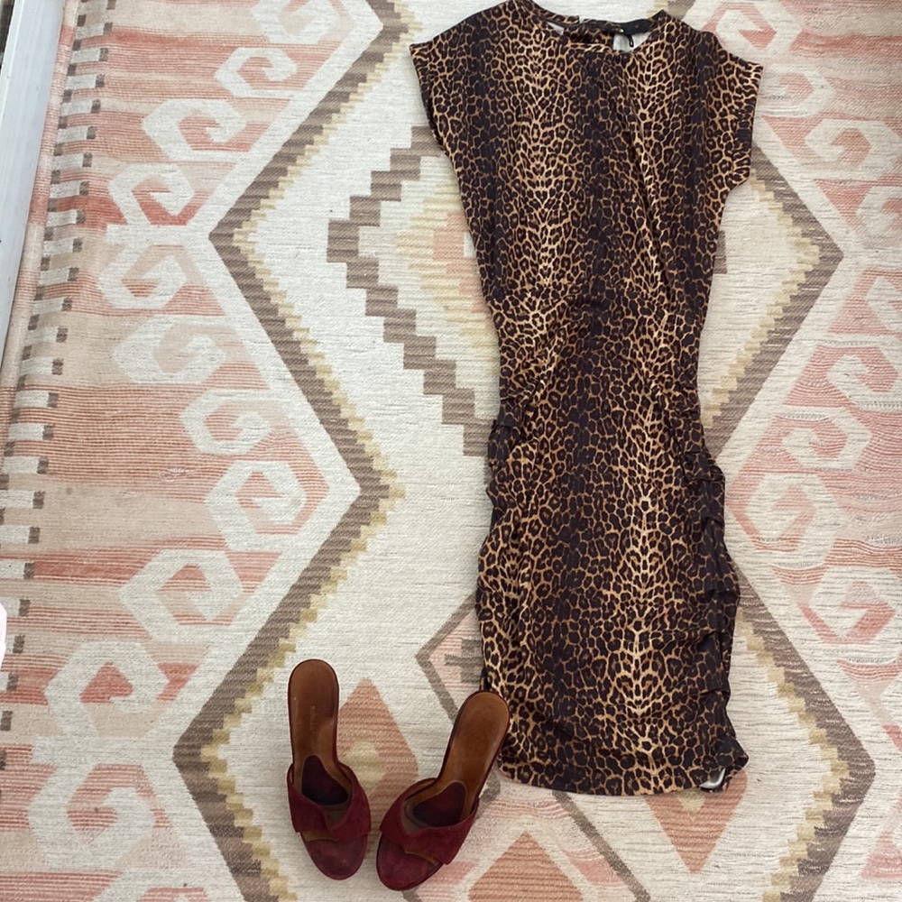Maje leopard dress 1